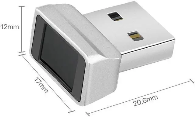 Alt view image 5 of 6 - TNP Nano USB Fingerprint Reader for Windows 10 Hello - Security Key Biometric Scanner Sensor Dongle Module for Instant Acess, Password-Free Login, Sign-in, Lock, Unlock PC & Laptops