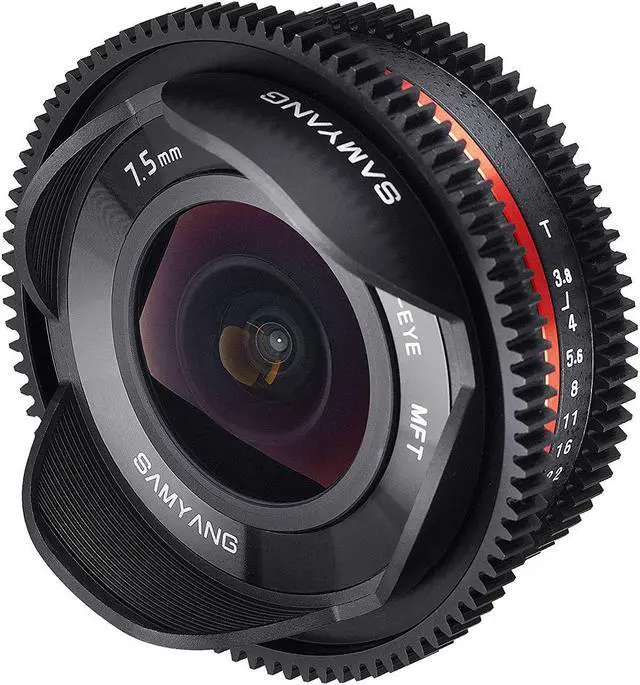 Alt view image 7 of 13 - Samyang Cine SYCV75MFT 7.5mm T3.8 Cine Fisheye Lens for Olympus/Panasonic Mic...