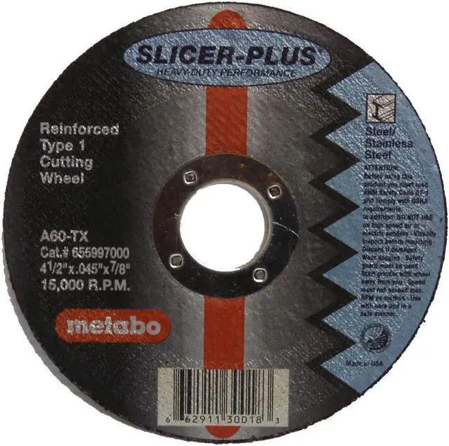Alt view image 4 of 4 - METABO 655998000 CutOff Whl,A60TX,6"x.045"x7/8",10185rpm