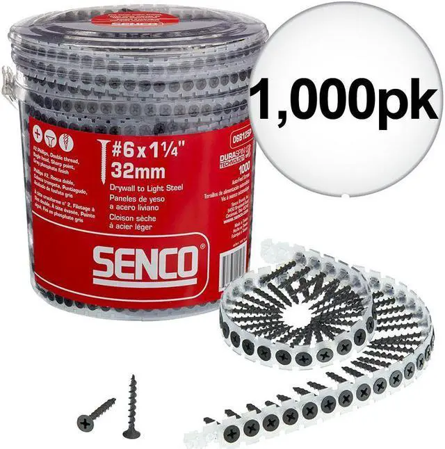 Alt view image 4 of 15 - SENCO 06A125P Screws,1-1/4 In,PK1000