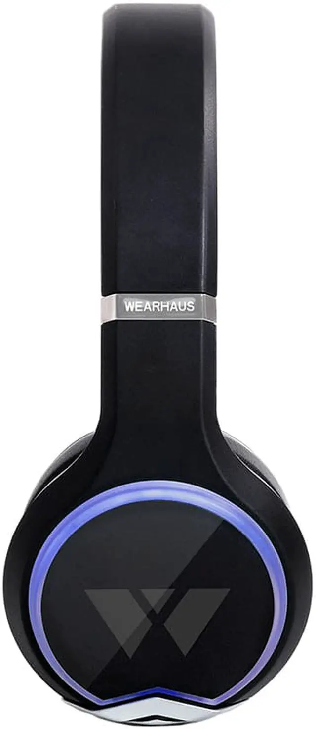 Alt view image 2 of 9 - Wearhaus Arc Bluetooth Headphones with Customizable Lights, Touch Controls, and Wireless Audio Sharing (Black)