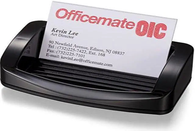 Alt view image 9 of 15 - OFFICEMATE 22332 Business Card/Clip Holder