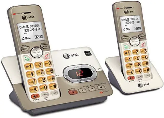Alt view image 3 of 3 - AT&T EL52213 2 Handset Cordless Phone