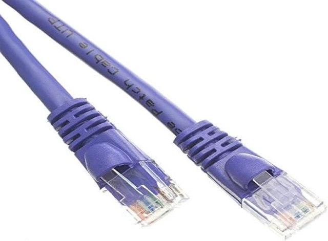 Alt view image 5 of 7 - CableWholesale 10X6-04135 Cat5e Purple Ethernet Patch Cable Snagless Molded Boot 35 foot