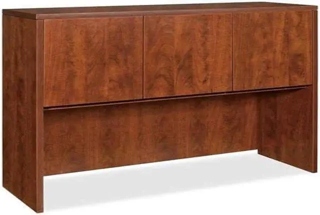 Alt view image 8 of 14 - Lorell Hutch w/Doors 48"x15"x36" Cherry 69418