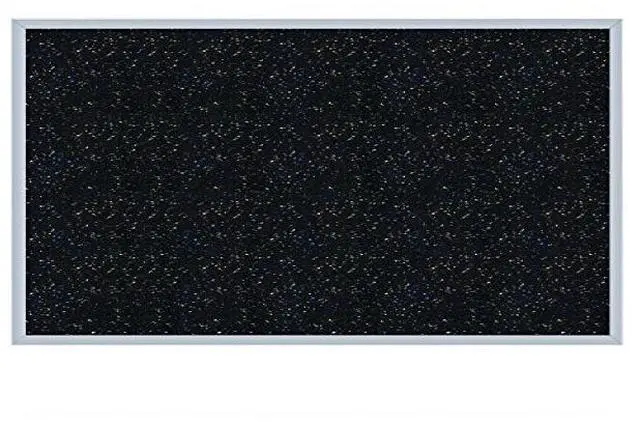 Alt view image 9 of 14 - 24.0" x 36.0" Aluminum Frame Recycled Rubber Bulletin Board - Confetti