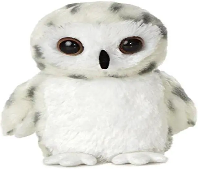 Alt view image 2 of 6 - Aurora® - Small White Mini Flopsie - 8" Snowy Owl - Adorable Stuffed Animal
