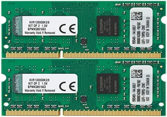 Alt view image 7 of 8 - Kingston ValueRAM 8GB Kit (2x4GB) 1333MHz DDR3 Non ECC CL9 SODIMM SR x8 Notebook Memory KVR13S9S8K2/8