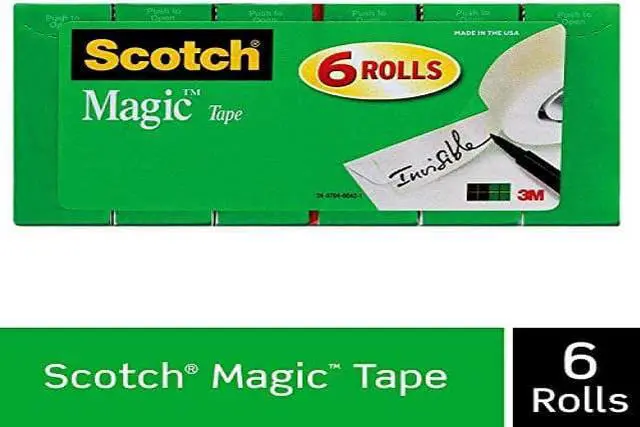 Alt view image 4 of 6 - Office Tape,Transparent,3/4x1000In,PK6 SCOTCH 810K6