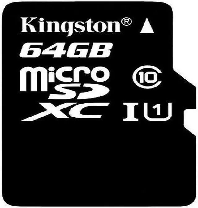 Alt view image 9 of 10 - Kingston 64GB MicroSDXC UHS-I/U1 Class 10 Memory Card with Adapter (SDC10G2/64GB)