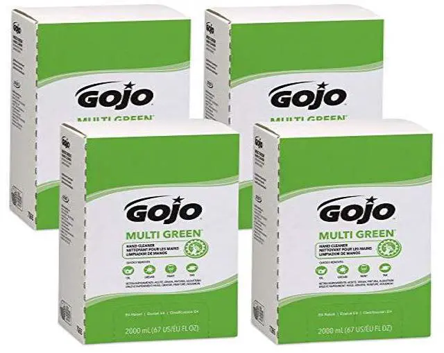Alt view image 3 of 20 - Gojo MULTI GREEN Hand Cleaner Refill 2000mL Citrus Scent Green 1/Carton 7265