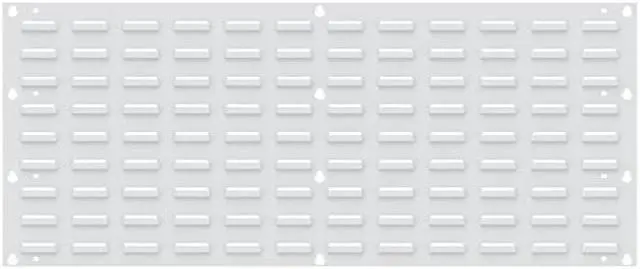 Alt view image 3 of 5 - AKRO-MILS 30636TEXWHT Steel Louvered Panel, 5/16 in D x 20 in H x 36 in W, White