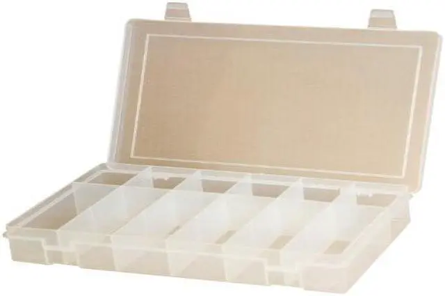 Alt view image 3 of 4 - DURHAM MFG LP6-CLEAR Compartment Box with 6 compartments, Plastic, 2 5/16 in H