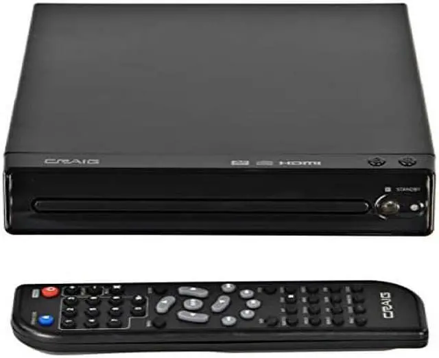 Alt view image 15 of 17 - CRAIG CVD401A Compact HDMI DVD Player with Remote in Black