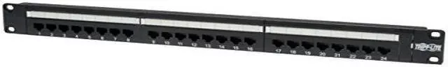 Alt view image 2 of 3 - tripp lite 24-port 1u rackmount cat6 110 patch panel 568b, rj45 ethernet(n252-024)