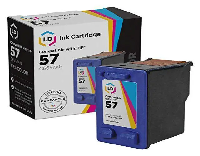 Alt view image 2 of 2 - LD © Remanufactured Replacement Ink Cartridge for Hewlett Packard C6657AN (HP 57) Tri-Color