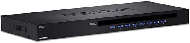 Alt view image 7 of 8 - TRENDnet TK-803R 8-Port Usb/Ps/2 Rack Mount Kvm Switch (Black)
