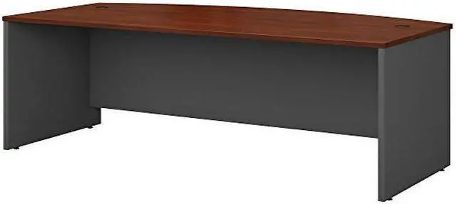 Alt view image 4 of 14 - Bush (BBF) - WC-24446 - Bush Furniture Wood Desk Shell with Bow Front - 72 - Hansen Cherry - Series C