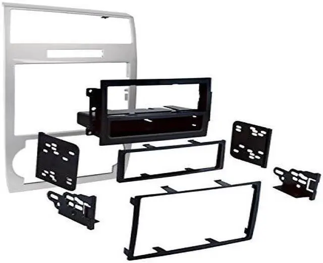 Alt view image 5 of 5 - Metra 99-6519S Silver Single/Double DIN Dash Kit for 05-07 Dodge Charger/Magnum