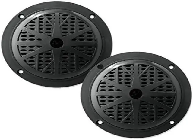Alt view image 2 of 2 - Pyle PLMR51B Dual 5.25'' Waterproof Marine Speakers, 2-Way Full Range Stereo Sound, 100 Watt, Black (Pair)