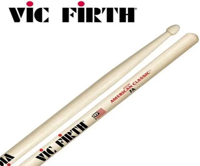Alt view image 10 of 11 - Vic Firth American Classic 7AN Nylon Tip Drumsticks