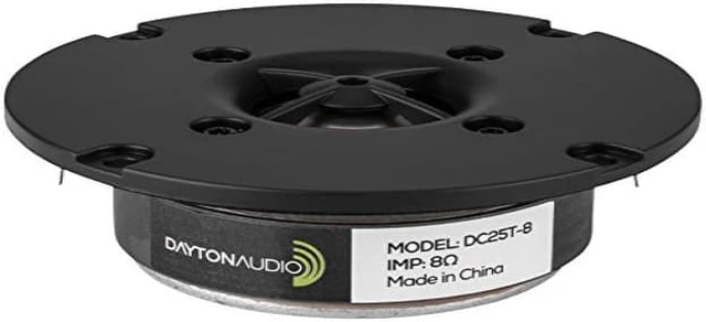 Alt view image 4 of 5 - Dayton Audio DC25T-8 1" Titanium Dome Tweeter 275-045