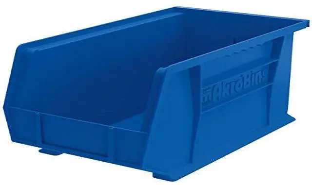 Alt view image 2 of 4 - Quantum Storage Large Blue Stackable Parts Bin RQUS240BL-UPC