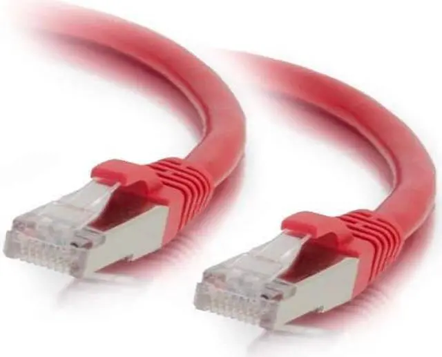 Alt view image 9 of 14 - C2G 00851 Cat6 Cable - Snagless Shielded Ethernet Network Patch Cable, Red (10 Feet, 3.04 Meters)