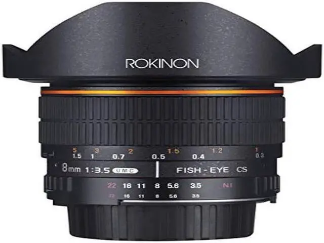 Alt view image 13 of 13 - Rokinon FE8M-N 8mm F3.5 Fisheye Fixed Lens for Nikon (Black)