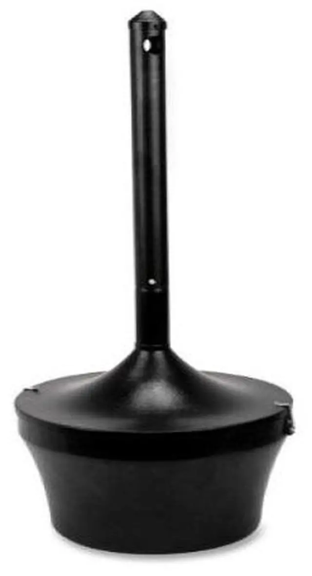 Alt view image 3 of 8 - Genuine Joe Smoking Receptacle Capped Tube 4.25 Gal. 16"x37" Black 58891