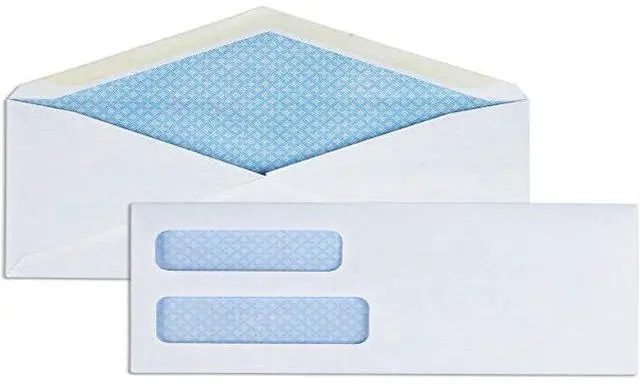 Alt view image 9 of 12 - Business Source Double Window Envelopes No. 9 3-7/8"x8-7/8" 500/BX White 36680
