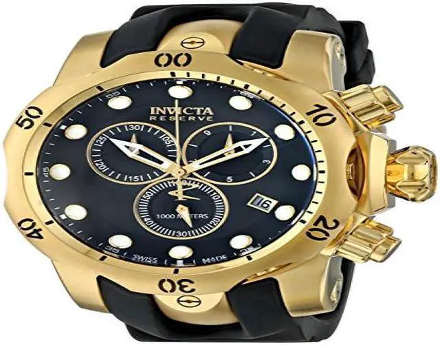 Alt view image 3 of 4 - Men's Reserve Subaqua Venom Chronograph Black Rubber