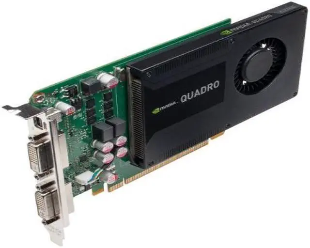 Alt view image 2 of 5 - nvidia quadro k2000d 2gb gddr5 graphics card pny part #: vcqk2000dpb