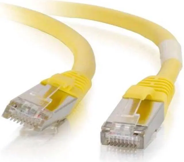 Alt view image 4 of 8 - C2G 00862 Cat6 Cable - Snagless Shielded Ethernet Network Patch Cable, Yellow (4 Feet, 1.21 Meters)