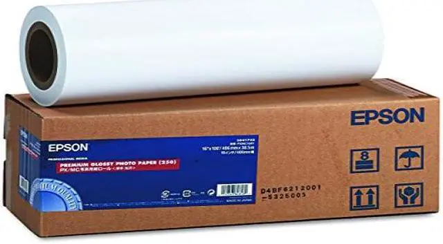 Alt view image 6 of 7 - Epson - S041742 - Epson Premium Inkjet Photo Paper - 96% Opacity - 16 x 100 ft - 69 lb Basis Weight - High Gloss - 1 /