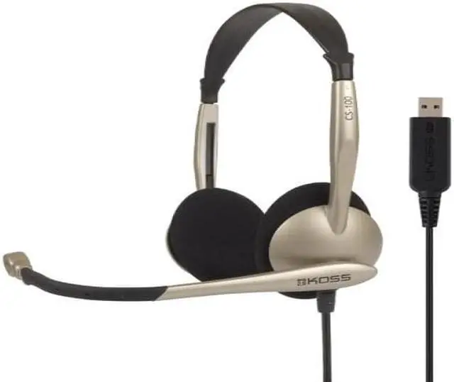 Alt view image 2 of 4 - Koss Communications USB Headset with Microphone (CS100-USB)