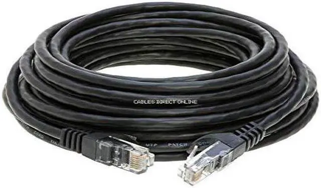 Alt view image 6 of 7 - Cables Direct Online Cat5e 100FT Ethernet Cable  RJ45 Networking for Xbox, PC, PS4, Modem, Router  Black