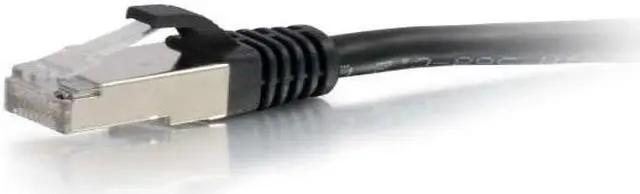 Alt view image 2 of 8 - C2G 00809 Cat6 Cable - Snagless Shielded Ethernet Network Patch Cable, Black (2 Feet, 0.60 Meters)