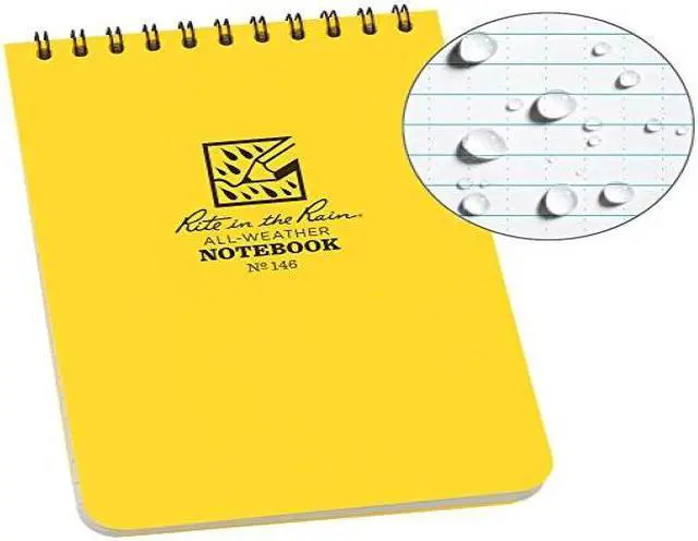 Alt view image 4 of 6 - RITE IN THE RAIN 146 All Weather Pocket Notebook,Grid, 20 lb.