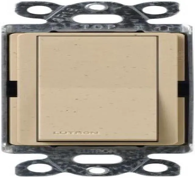 Alt view image 2 of 2 - Lutron SC-1PS-DS Diva 15-Amp, 120-Volt to 277-Volt Single-pole Switch, Desert Stone