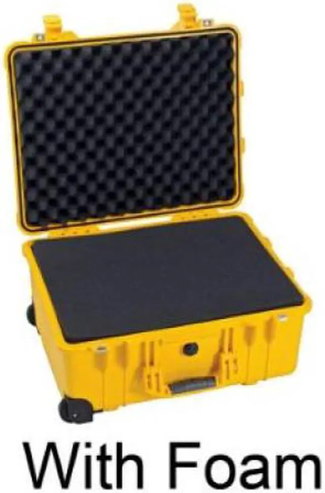 Alt view image 3 of 6 - Pelican 1560 Large Crushproof Wheeled Dry Box, 22x18x10.4in, Desert Tan - No Foa