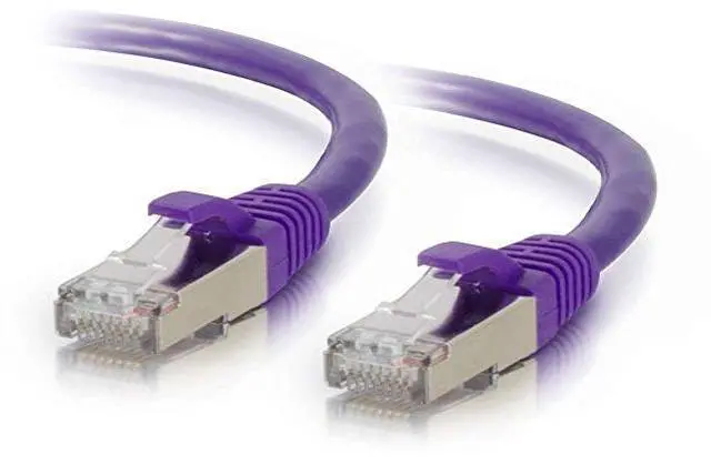 Alt view image 2 of 7 - C2G 00903 Cat6 Cable - Snagless Shielded Ethernet Network Patch Cable, Purple (7 Feet, 2.13 Meters)