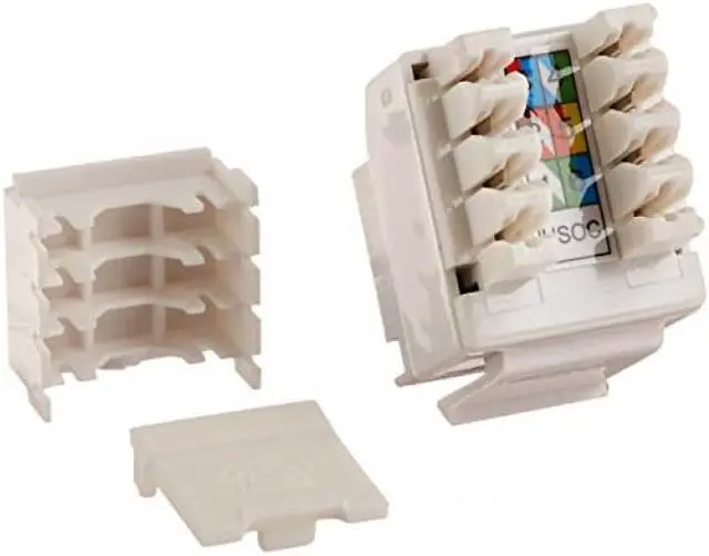 Alt view image 4 of 10 - C2G / Cables to Go 3801 Cat3 RJ12 Keystone Jack White