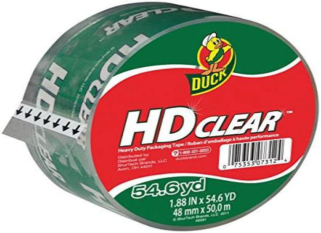 Alt view image 4 of 4 - Duck Brand HD Clear Packaging Tape: 1.88 in. x 54.6 yds. (Clear)