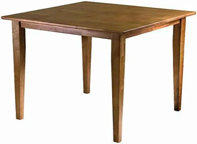 Alt view image 3 of 4 - Groveland Square Dining Table, Shaker Leg, Light Oak Finish By Winsome Wood