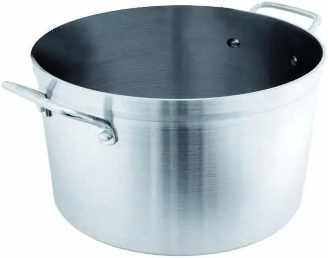 Alt view image 2 of 3 - Crestware Aluminum Stock Pot; Capacity (Qt.): 40 4mm Gauge Aluminum  POT40