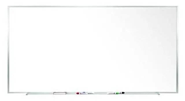 Alt view image 13 of 17 - Ghent M1-46-4 Magnetic Porcelain Whiteboard with Aluminum Frame - 72.5" x 48.5" - White Surface, Satin Aluminum Frame