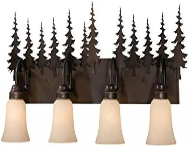 Alt view image 5 of 13 - Vaxcel Yosemite 4L Vanity Burnished Bronze - VL55504BBZ