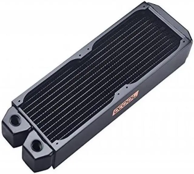 Alt view image 12 of 14 - Alphacool NexXxos ST30 Full Copper Radiator 240, 120mm x 2, Dual Fan, Black