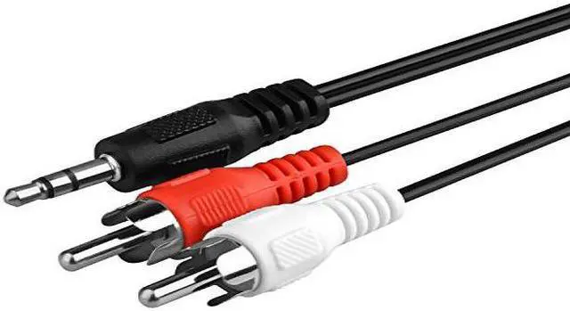 Alt view image 5 of 5 - Dynex 3.5 mm Mini to RCA Stereo Audio Cable _ 6_Feet _ 1.8 M